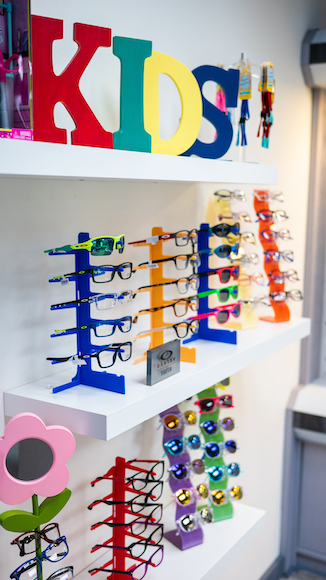 A photo of kids frames at Family Eye Health
